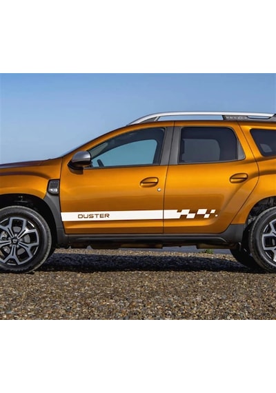 Renault Dacia Duster Yan Kapı Şerit Sticker Etiket Modeli