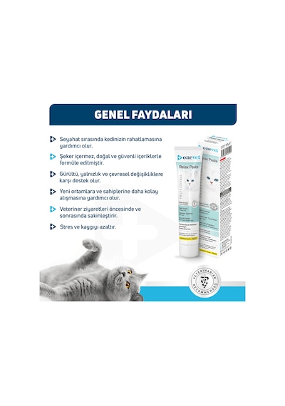 Onevet Kedi Maltı 50 Gr Relax Paste Rahatlatıcı Malt Macunu