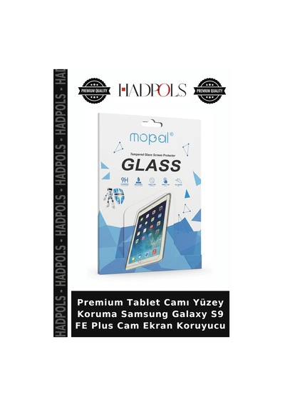 Premium Tablet Camı Yüzey Koruma Samsung Galaxy S9 Fe Plus Cam Ekran Koruyucu