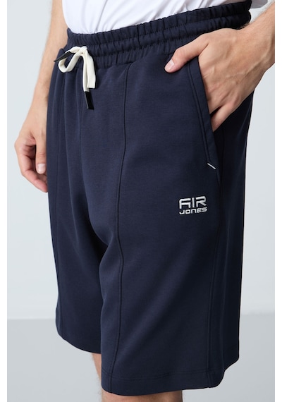 Air Jones Tommy Life Lacivert Pamuklu Kalın Yumuşak Dokulu Standart Fit Basic Erkek Şort - 81277 Lacivert