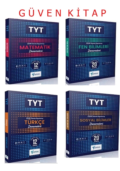 Toprak Yayınları Tyt Matematik Fen Türkçe Sosyal Deneme Seti-2025