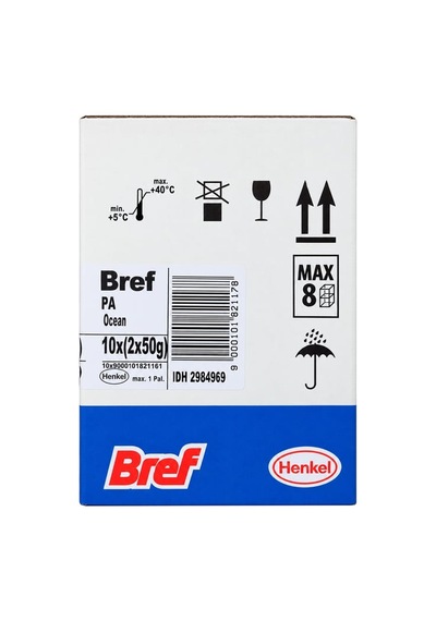 Bref Power Aktiv Klozet Blok Okyanus Kokulu 2'li Paket 24'li Paket
