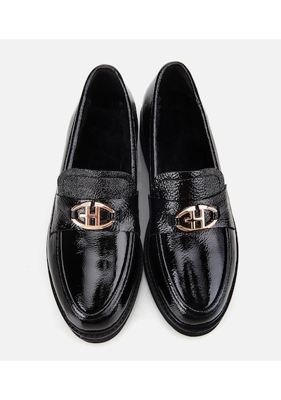 Hotiç Kadın Rugan Deri Siyah Tokalı Klasik Loafer 01ayh312860a100 01ayh312860a100 Siyah