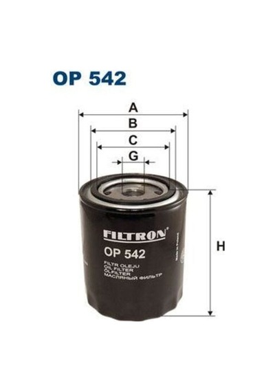 Filtron Op542 Yağ Filtresi Ford 83em6714ba