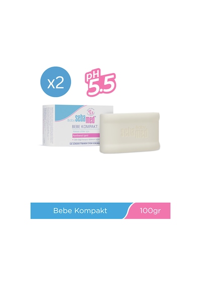 Baby Inulin Ve Pantenol İçerikli Kompakt Bebek Kompakt Sabun 100 Gr X 2 Adet Set