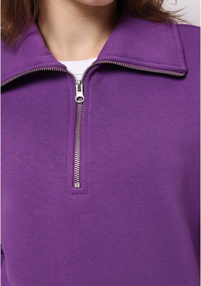 Colin's Colins Regular Fit Fermuarlı Nakışlı Kadın Mor Sweatshirt Cl1065678 Q1.v2 Prp
