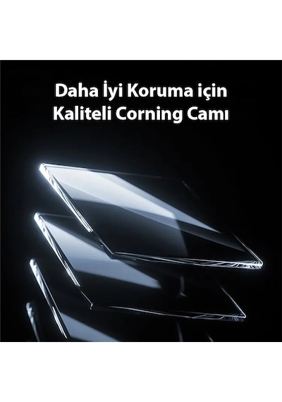 Baseus Corning Apple iPhone 15 Pro Uyumlu Hd Tempered Full Koruma Cam Ekran K