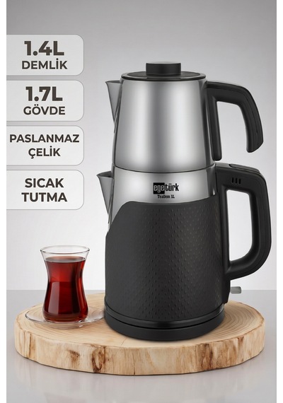 Egetürk Ecm-126 Coverlı 1.7 Lt Elektrikli Çay Makinesi