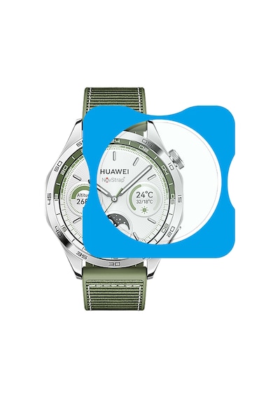 Novstrap Huawei Watch Gt4 46mm İle Uyumlu Ekran Koruyucu 9h Temperli Cam Kolay Uygulama Aparatlı