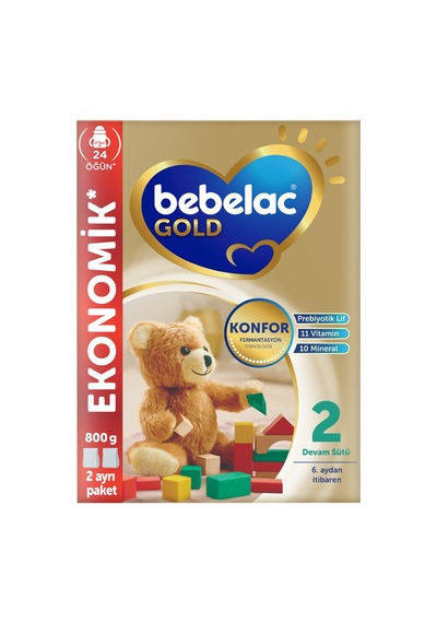 Bebelac Gold Konfor 2 Devam Sütü 6-12 Ay 800 G - 3 Adet Tarı