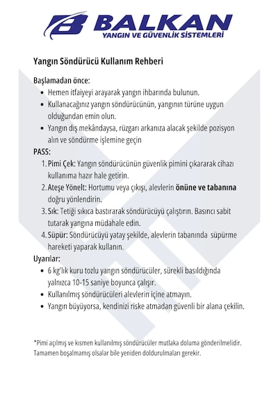 2 Kg Tozlu Kkt Abc Yangın Tüpü Tüvtürk Uyumlu 4 Yıl
