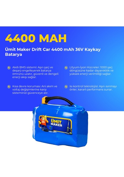 Drift Car 4400 Mah 36v Kaykay Batarya