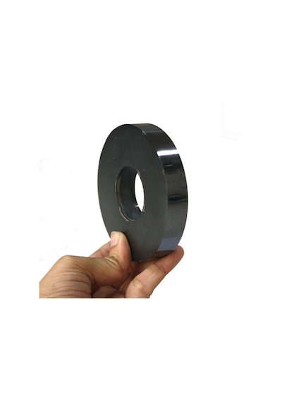 2 Adet Ferrit Mıknatıs, 80mm X D40mm X 15mm Güçlü Ferrit Kömür Seramik Halka Mıknatıs