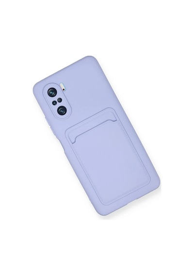 Xiaomi Poco F3 Uyumlu Kılıf Kelvin Kartvizitli Silikon - Lila