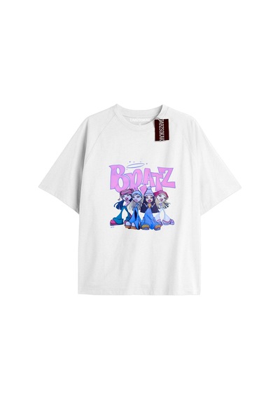 Y2k Bratz Oversize Kod Bratz7 Beyaz