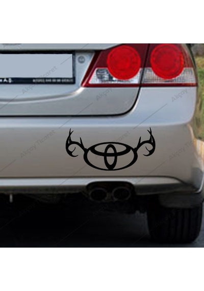 Toyota Sticker Toyota Boynuz Sticker Araba Sticker