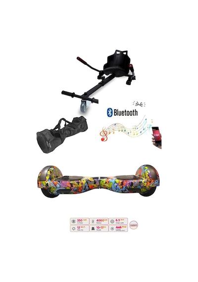 Citymate Elektrikli Kaykay Hoverboard Akıllı Denge 6.5 Inch + Hoverkart + Çanta Extrem Paket D22