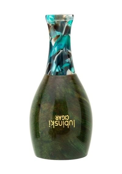 Lubinski Yeni 4 Boy Kullanım Briar Puro Ağızlığı 9mm Filtreli Big Green 38-57 Ring Lb-912