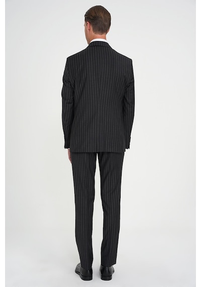 Efor Slim Fit Çift Yırtmaç Çizgili Kruvaze Klasik Antrasit Takım Elbise Tk 925 Antrasit Efor Slim Fit Çift Yırtmaç Çizgili Kruvaze Klasik Antrasit Takım Elbise Tk 925 Antrasit