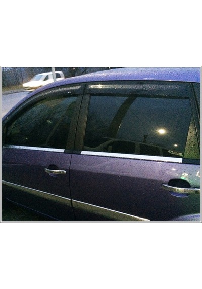 Ford Fiesta Krom Cam Çıtası 4 Prç. 2001-2010 Paslanmaz Çel...