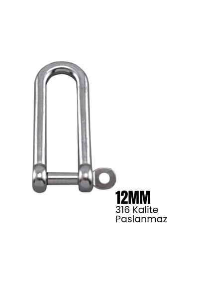 Shuıvan Zincir Kilidi 12mm Uzun Tip - 316 Paslanmaz-1647