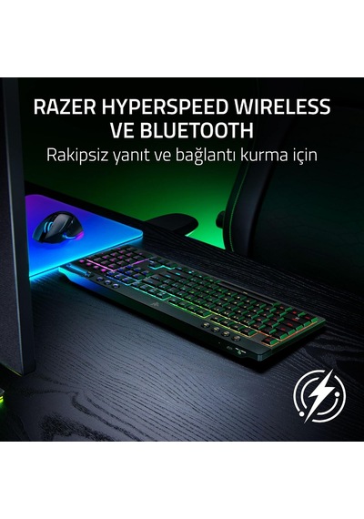 Razer Blackwidow V4 Düşük Profilli Hyperspeed - Kablosuz Düşük Pr