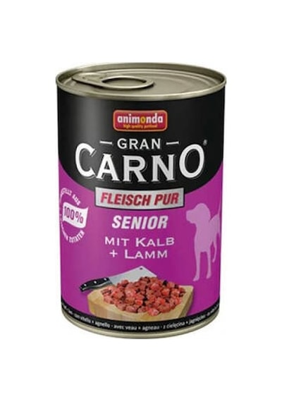Grancarno Senior Sığır Etli Kuzulu Yaşlı Köpek Konservesi 400 Gr