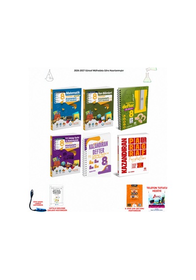 Çanta 8. Sınıf Lgs Tüm Dersler 231 6 Kitap Seti