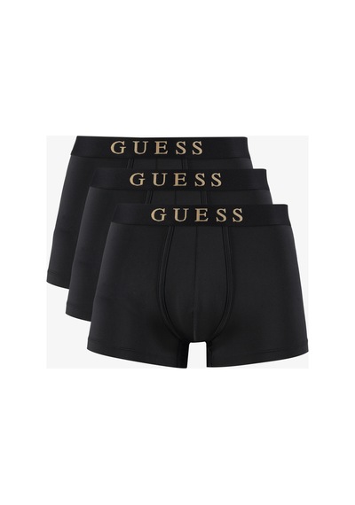 Guess Microfiber 3'lü Erkek Siyah Boxer Siyah