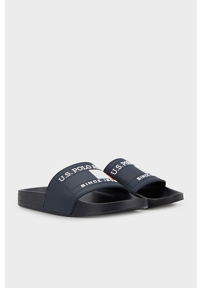U.S. Polo Assn. Logolu Düz Terlik Erkek Terlik Nıco 3fx Lacivert