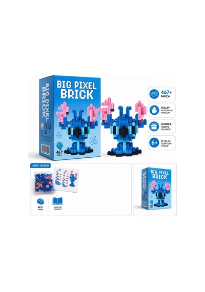 Pixel Blok Oyuncak Seti 467 Parça Mini Blok Yapım Oyunu