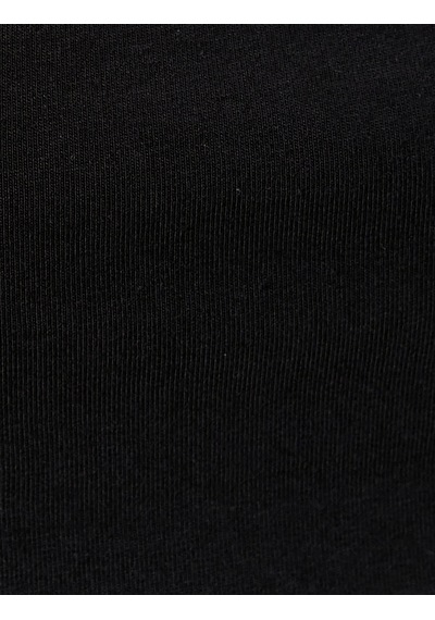 Koton Spor Yarım Atlet Kare Yaka Siyah 4sak30168nk Siyah