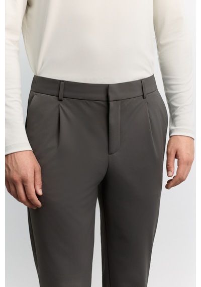 Avva Erkek Antrasit Yanı Lastik Kırışmaz Teknik Kumaş Slim Fit Pantolon A62y3014