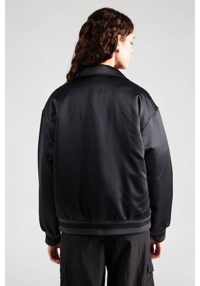 Nike Michael Jordan Varsity Loose Fit Bomber Jacket Black Kadın Bol Kesim Ceket Mont Siyah Siyah