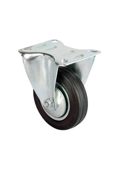 Hubrendy Kargo Servis Tekeri - Tablalı Siyah Sabit - Çap 100 Mm