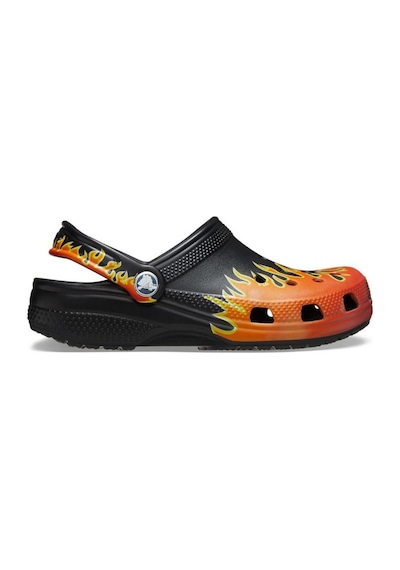 Crocs 210993 Classic Flames Clog K Siyah-kırmızı Çocuk Terlik BEYAZ