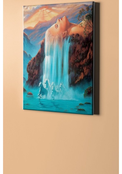Webstyle Sayılarla Boyama Seti Kasnaklı Fantastik Şelale 40 X 50 Cm