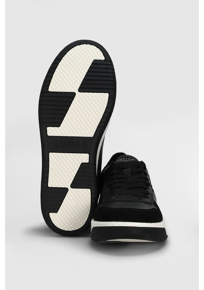 Lufian 112230229 Jack Sneaker Erkek Deri Ayakkabı Siyah