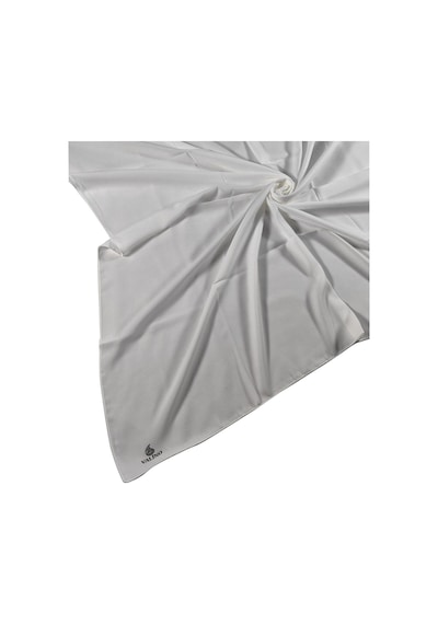 Mim Eşarp Mısırlı Eşarpları Queen Krep Düz Renk Eşarp 110x110 Cm Kırık Beyaz