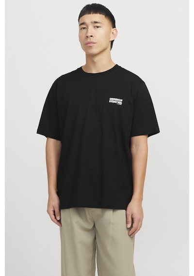Jack & Jones Jorvesterbro Back Tee Ss Crew Neck Siyah Renkli