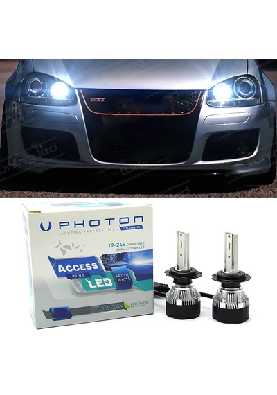 Vw Golf 5 Led Xenon Kısa Far Ampulü H7 Access Yeni Seri Beyaz 2005-2010