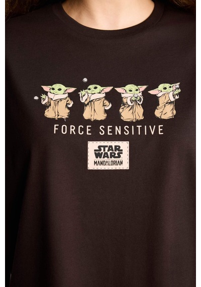 Defacto Oversize Kahverengi Kadın T-shirt H1073ax/bn207
