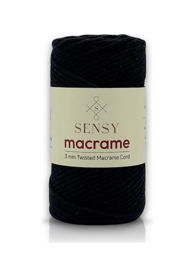 Sensy Premium Taranan Makrome Makrame Hobi Ipi Siyah