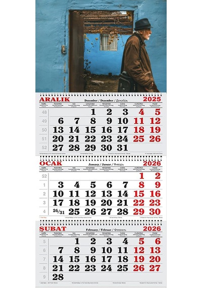 2026 Yılı Gemici Takvimi ---mavi Duvar