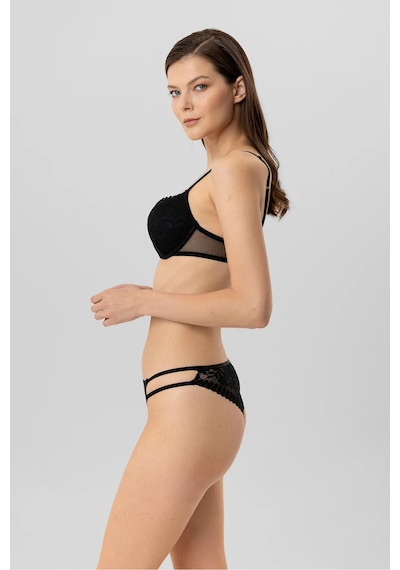 Pierre Cardin Lyon Destekli Push Up Sütyen Takım Siyah
