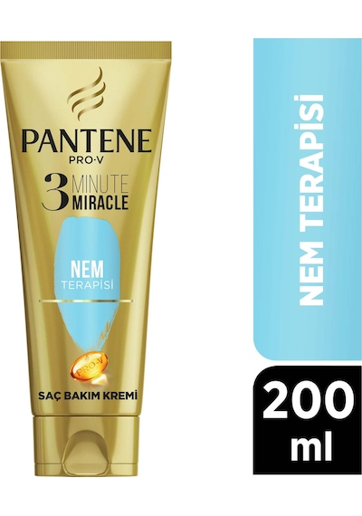 Pantene 3 Minute Miracle Nem Terapisi Saç Bakım Kremi 200 ML