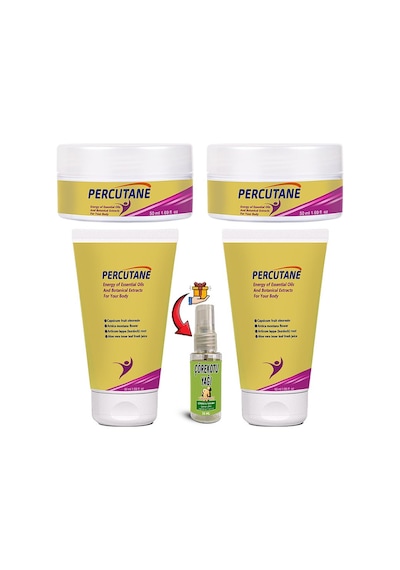 Percutane 2 Şer Tane Tüp + Kavanoz Kapsikum Arnika Montana Dulavratotu Kökü Krem 50ml + Çörekotu Yağ