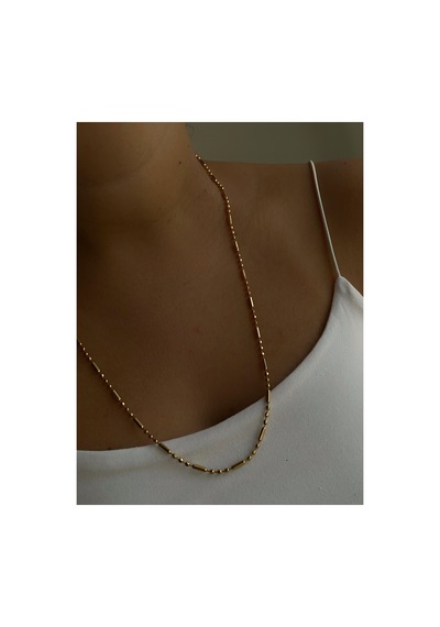 Çelik Gold Topçuk April Zincir Kolye 60 Cm -kararma Yapmaz- Altın