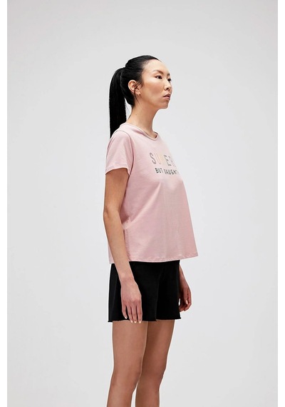 Bad Bear 21.03.07.009-c39 Super Tee Kadın T-shirt Pembe