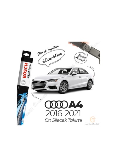 Audi A4 Muz Silecek Takımı B9 2016-2021 Bosch Aerotwin A297S